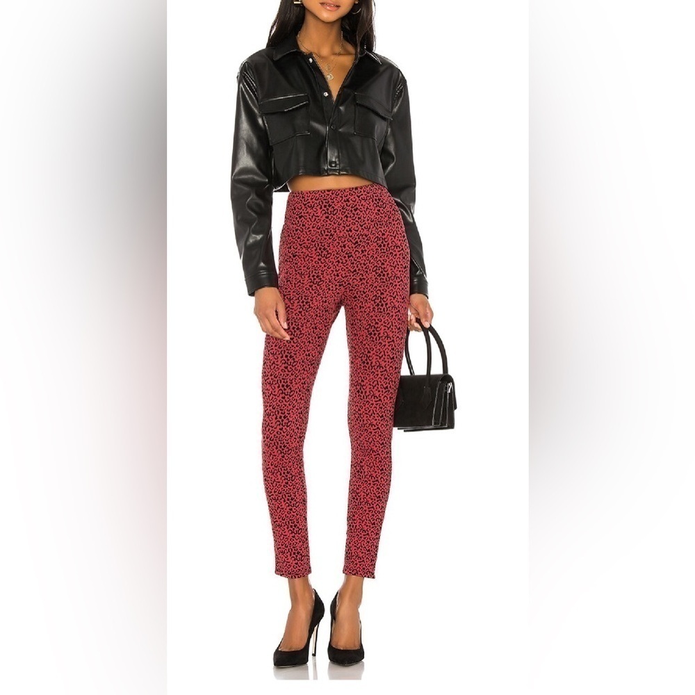 Lovers & Friends, Becca Legging, Small in Red Leopard